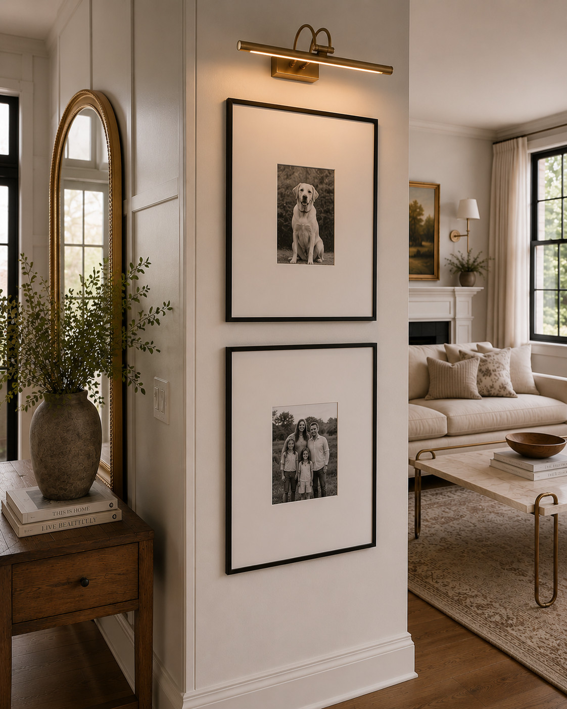 wall decor, entry console, entryway, mirror, lamp, decor, Coffee table, living room Home details linked ✨ Amazon, Etsy, Wayfair, Target, Restoration Hardware, Pottery Barn, Arhaus, Walmart, Studio McGee, Serena & Lily, Crate & Barrel, West Elm, Threshold, HomeGoods, and more 🤍 Furniture, decor, lighting, rugs, mirrors, styling pieces, and organization favorites  

 #LTKOver40 #LTKHome