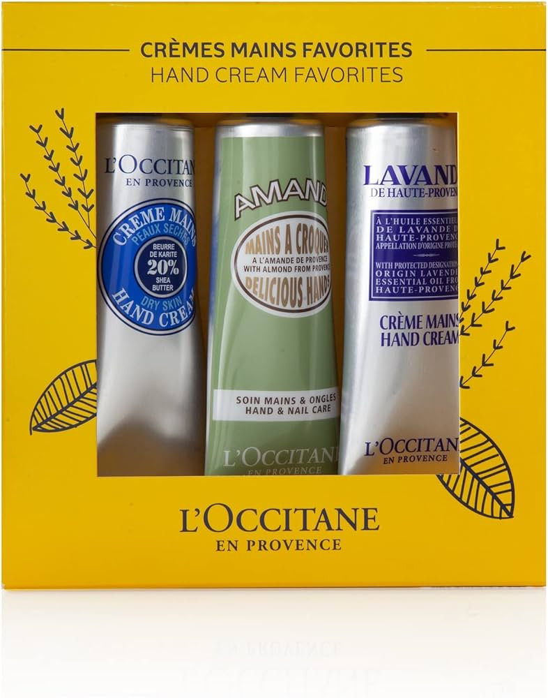 L’OCCITANE Hand Cream Classics, 3-Piece Set: Moisturizing Hand Creams, Iconic Scents, Vegan, Al... | Amazon (US)
