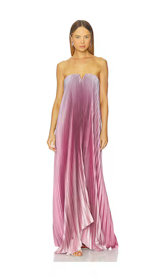 Black Tie Gown in Mauve Ombre | Revolve Clothing (Global)