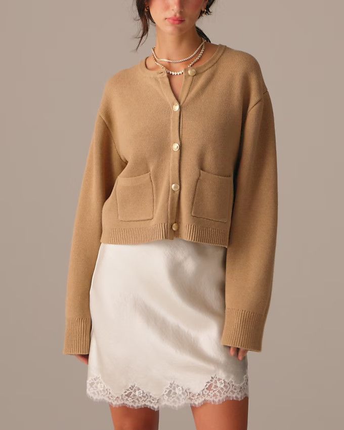 New relaxed Emilie sweater lady jacket | J. Crew US