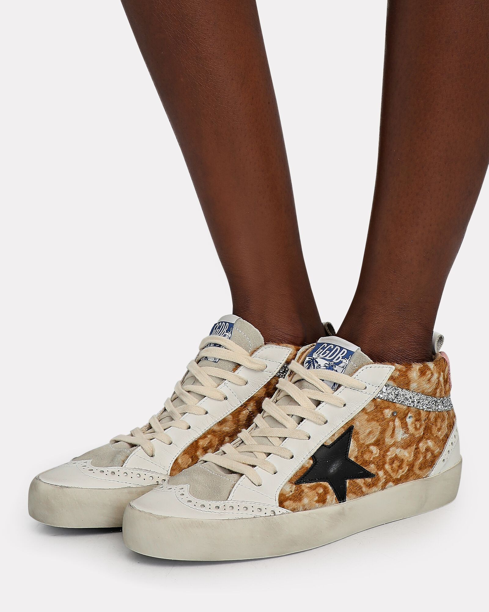 Mid Star Leopard Sneakers | INTERMIX