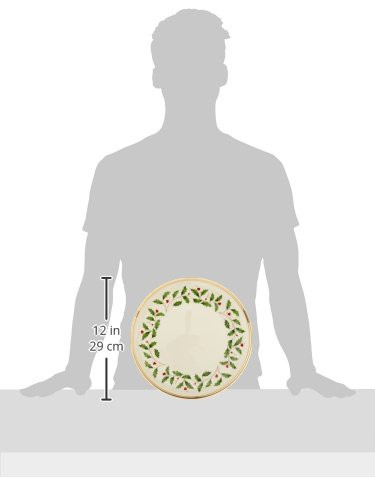 Lenox Holiday 6-Piece Dinner Plates Dinnerware Set, Service For 6, Porcelain, Dishwasher Safe, Ro... | Amazon (US)