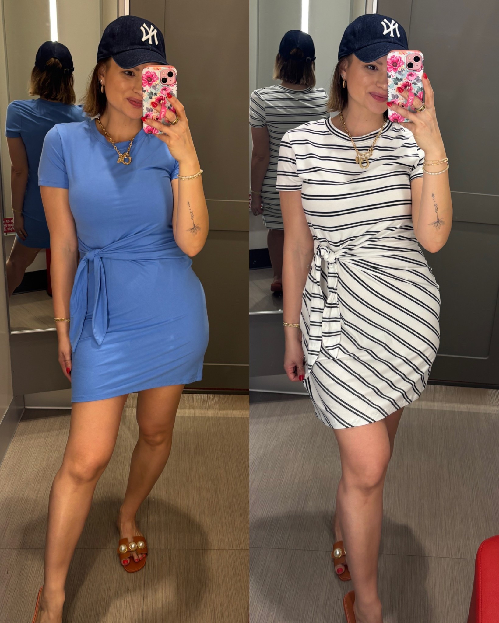 These short sleeve, tie front dresses from @Target are so flattering! Really comfortable material and easy to dress up or down! 

#LTKdayinmylife #LTKgrwm #LTKootd
