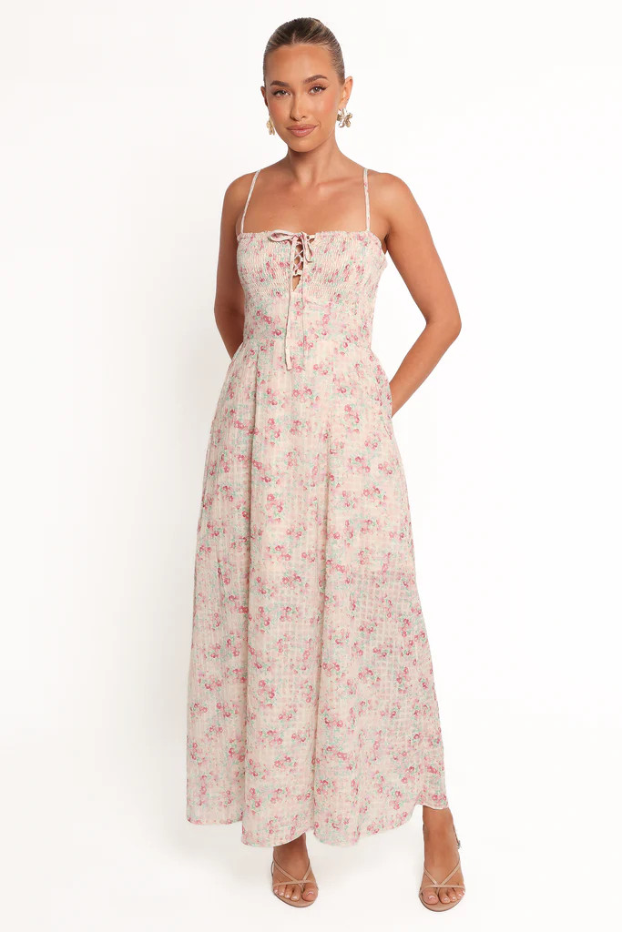 Vespera Maxi Dress - Pink Ditsy | Petal & Pup (US)