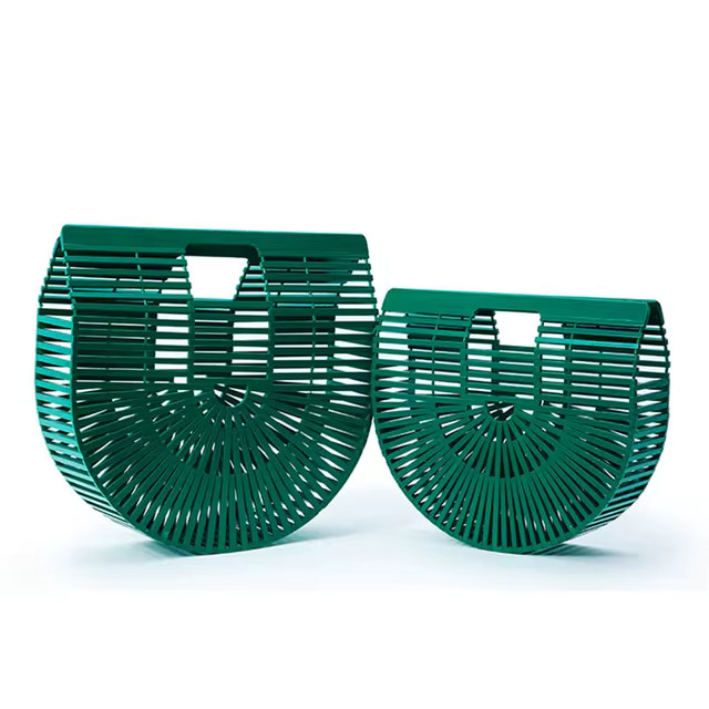 Fashion Straw Bag Bamboo Semi-circular Handbags High quality Hand woven Women Bags Bohemia Summer... | AliExpress (US)