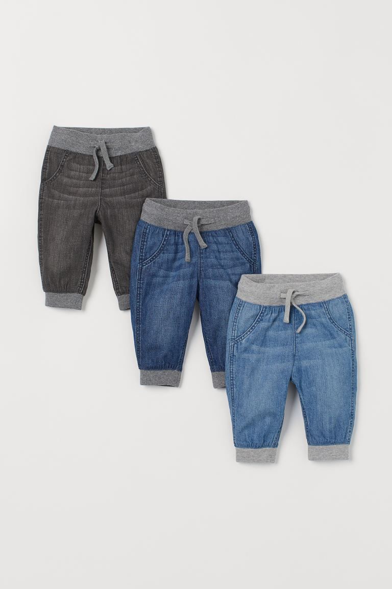 3-pack Denim Joggers | H&M (US)