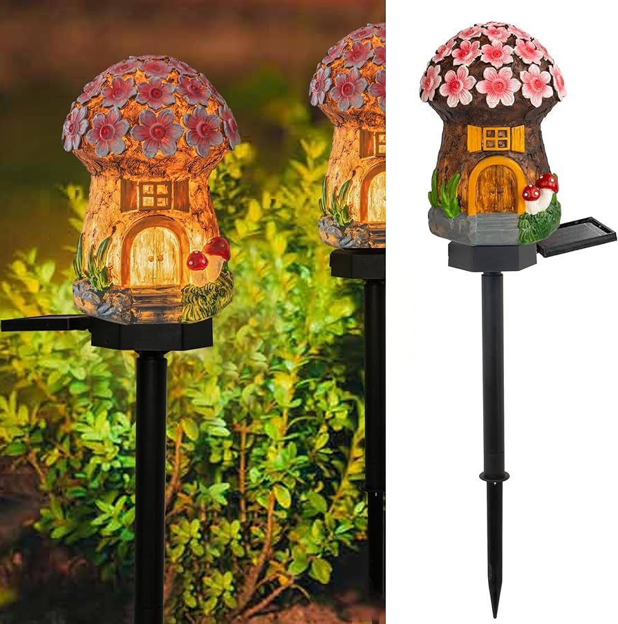 Dazzle Bright Solar Mushroom Lights Fairy Garden Lights for Home Decor Outdoor Decorative Stakes ... | Amazon (US)