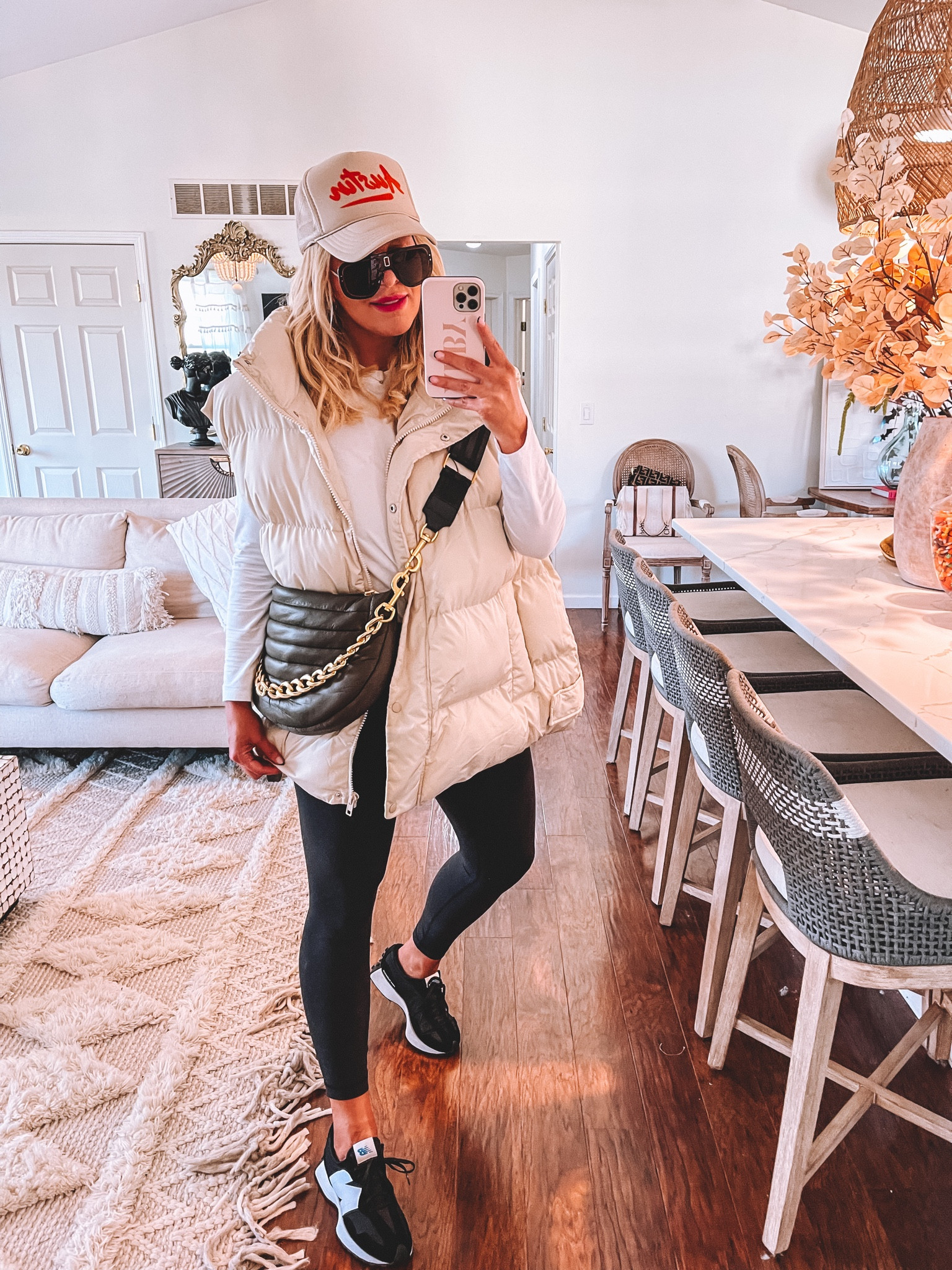 Wearing an 8 my vest .. so freakin good! Love how long and oversized it is! 