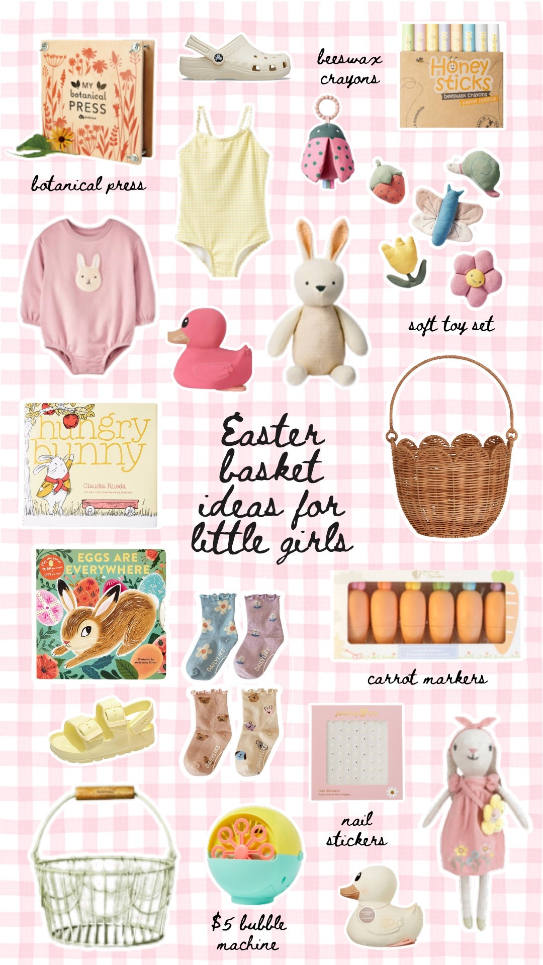 Easter Basket ideas for the lil girls 🐰
