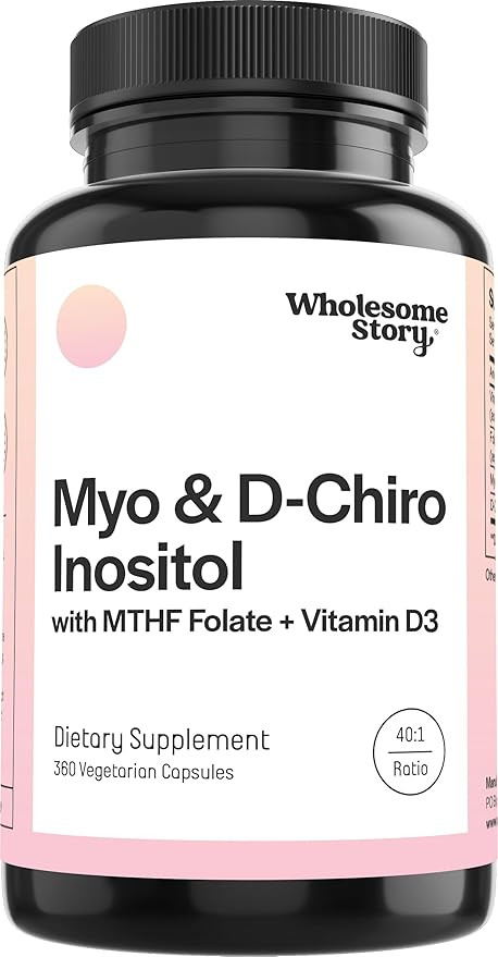 Myo-Inositol & D-Chiro Inositol Capsules with MTHF, Folate, Vitamin D | Support for Ovarian Funct... | Amazon (US)
