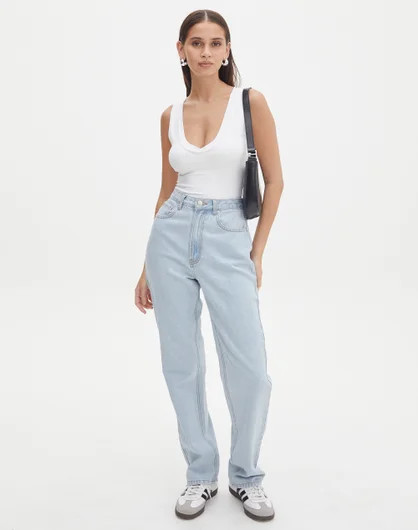 High Rise Slim Leg Jean in Iced Vovo | Glassons | Glassons (Australia)