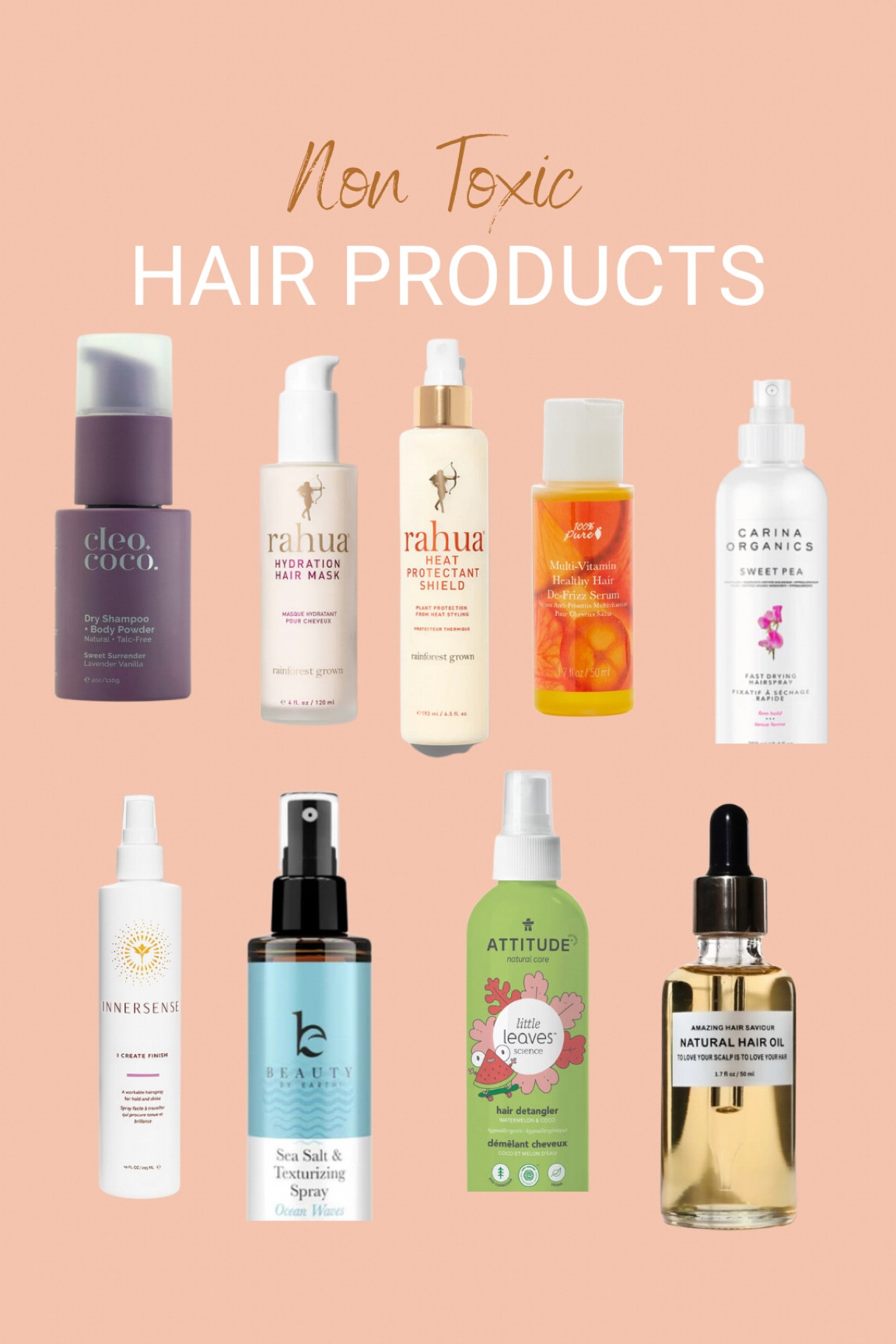 Non toxic hair products! Hair spray, heat protectant! Leave in conditioner, oil! Hair must haves!! Clean beauty!! 

#LTKbeauty #LTKfamily #LTKFind