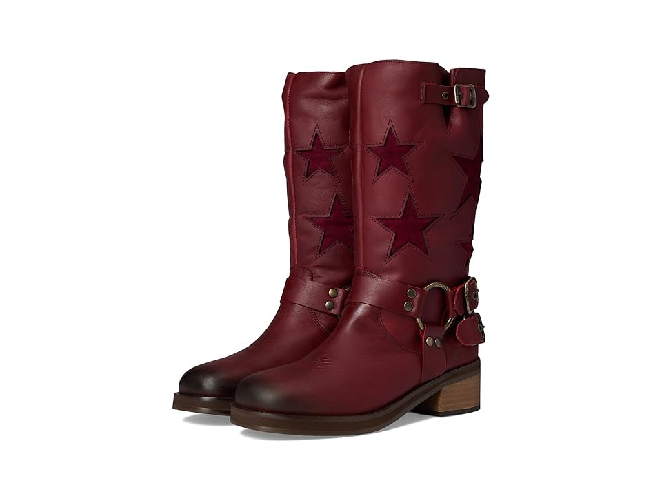 Dingo Blacklist Leather Boots Women's Boots Wine : 10 B - Medium, Leather/Rubber/Suede | Zappos