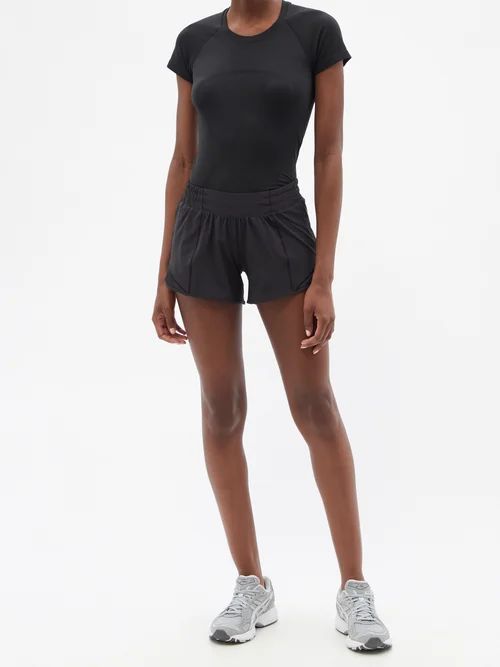 Lululemon - Hotty Hot 4" Recycled Fibre-blend Running Shorts - Womens - Black | Matches (US)