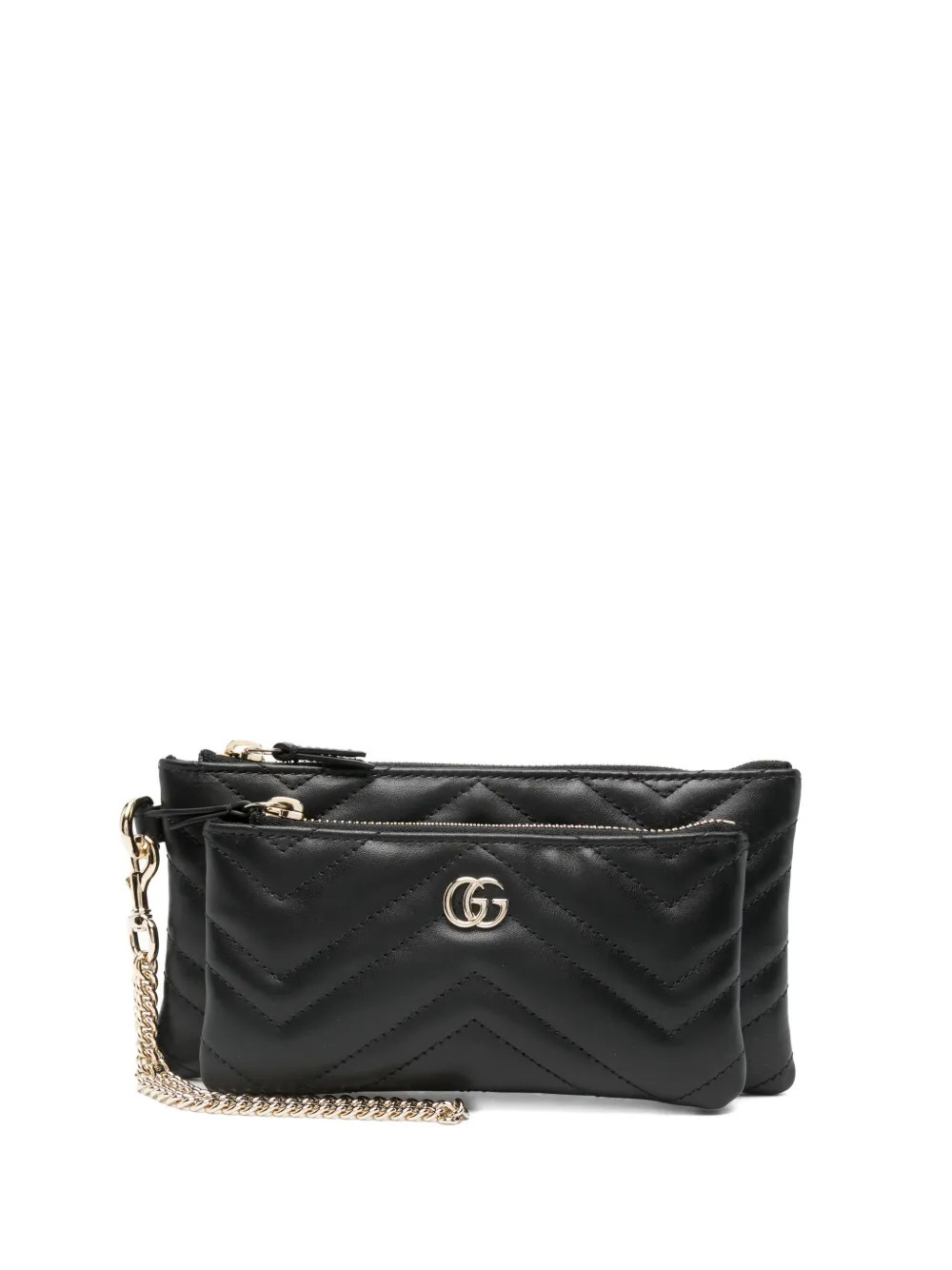 quilted chain clutch bag | Farfetch Global