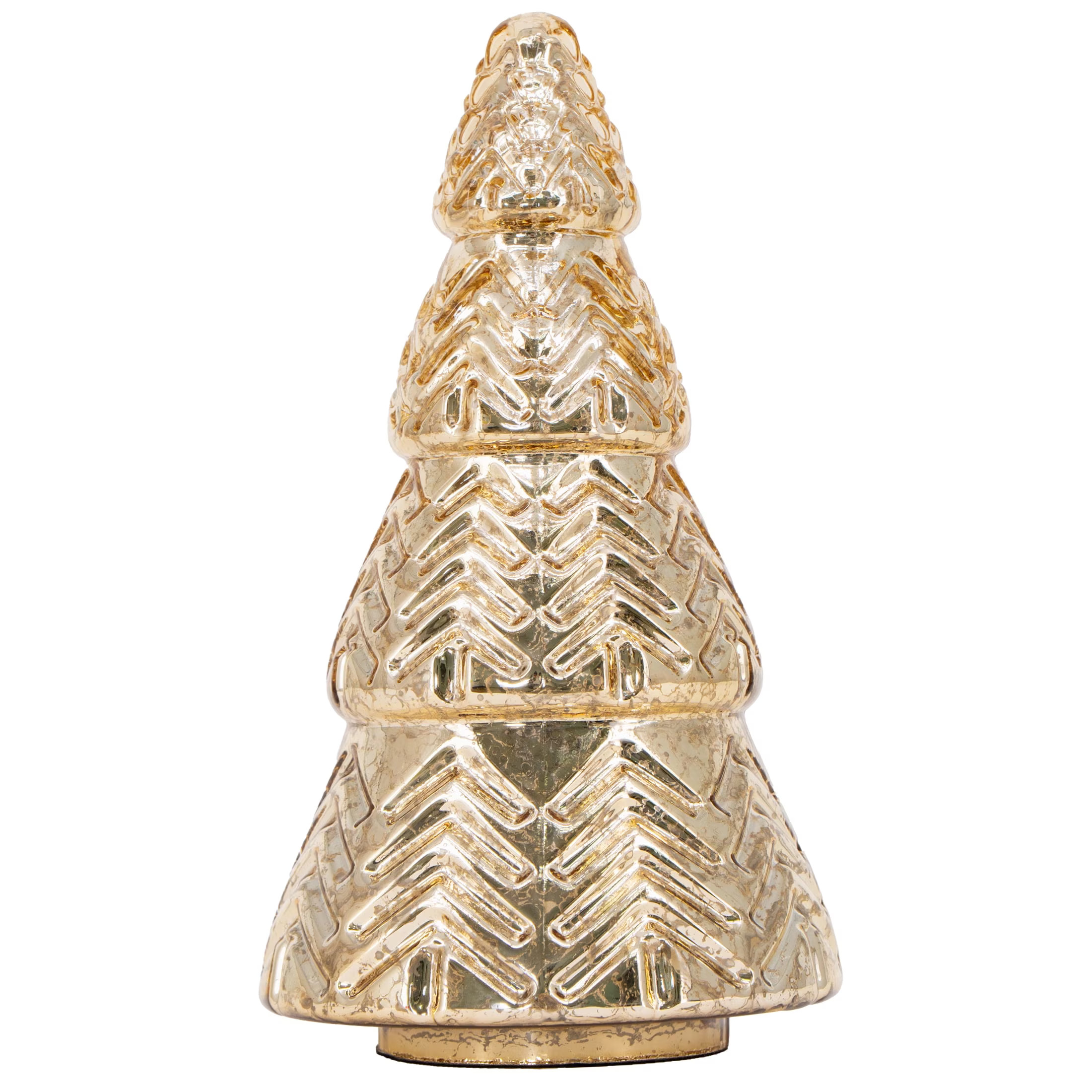 My Texas House Glass Tree Christmas Decoration, Gold, 9.5" | Walmart (US)