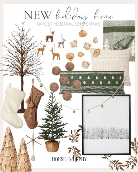 New from Target, neutral holiday finds!

Knit stockings | cozy throws | bell garland | winter art | tree | twinkling twig tree | woodland ornaments | throw pillows 

#LTKHoliday #LTKfindsunder50 #LTKhome
