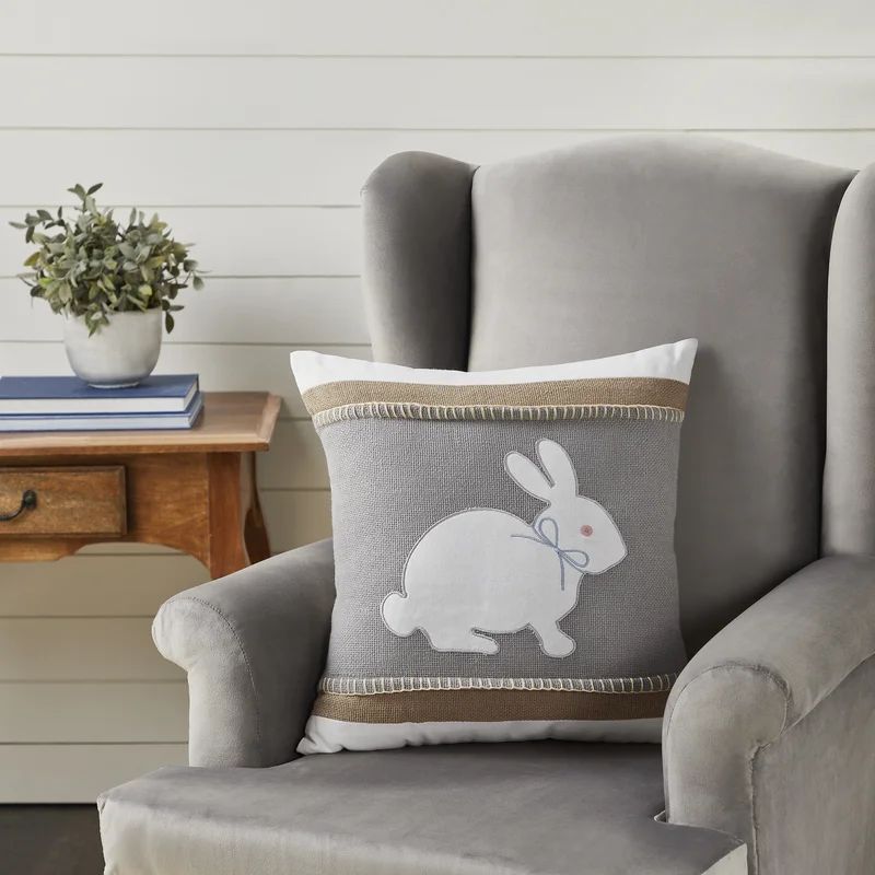 Yawen Appliqued Bunny Throw Pillow | Wayfair North America