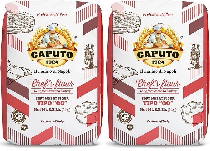 Antimo Caputo Chefs Flour 2.2 LB (Pack of 2) - Italian Double Zero 00 - Soft Wheat for Pizza Doug... | Amazon (US)