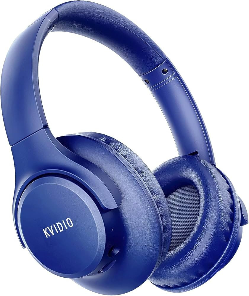 KVIDIO Bluetooth Headphones Over Ear, 65 Hours Playtime Wireless Headphones with Microphone, Fold... | Amazon (US)