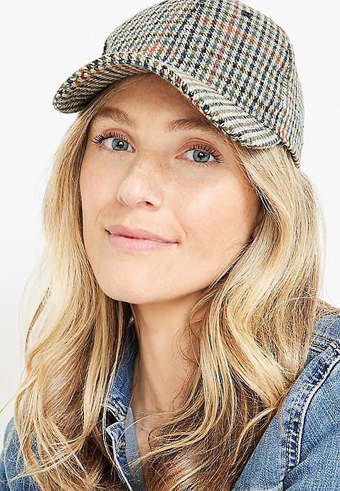 Plaid Baseball Hat | Maurices