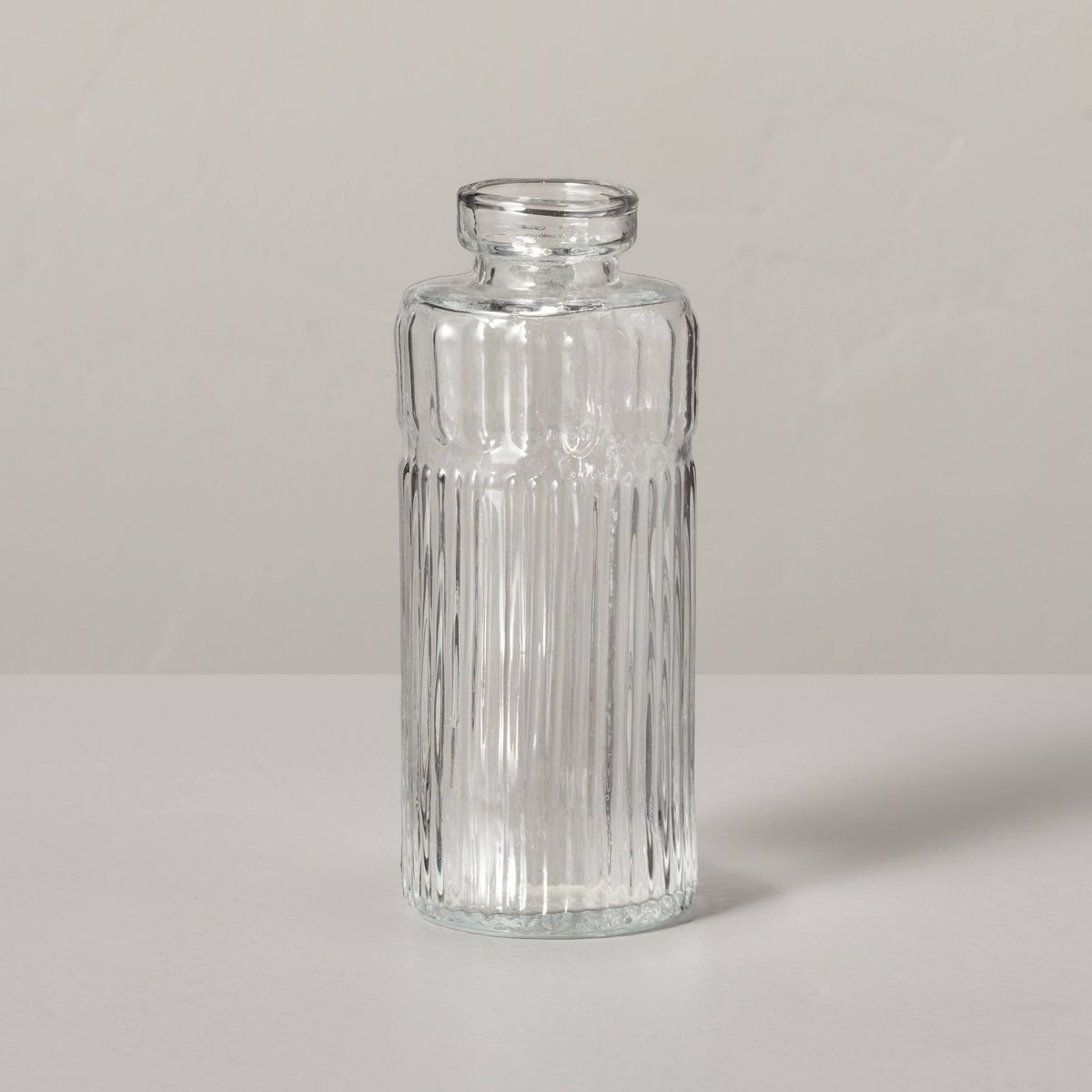 Ribbed Clear Glass Bud Vase - Hearth & Hand™ with Magnolia | Target