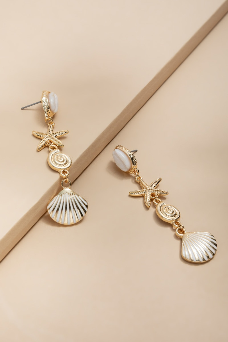 Gena Sea Life Drop Earrings | Francesca's