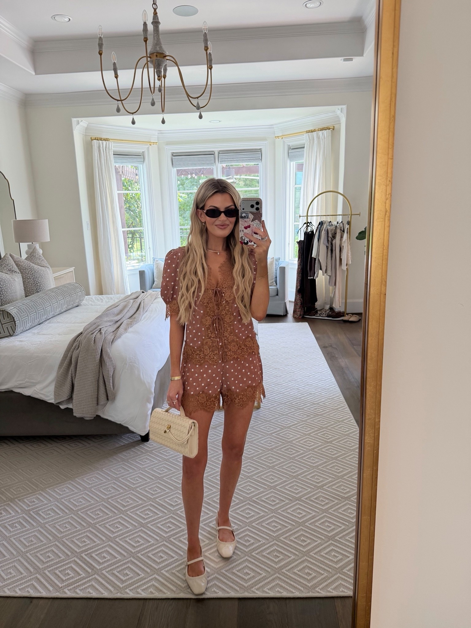 fall matching set, lace shorts, fall outfit inspo, ballet flats, diff sunglasses, fall transition, revolve 

electric picks code: JESS20

#LTKootd #LTKgrwm #LTKSeasonal