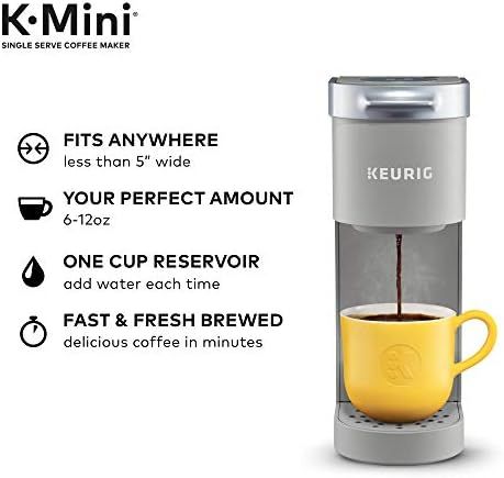 Keurig K-Mini Coffee Maker, Single Serve K-Cup Pod Coffee Brewer, 6 to 12 oz. Brew Sizes, Studio ... | Amazon (US)