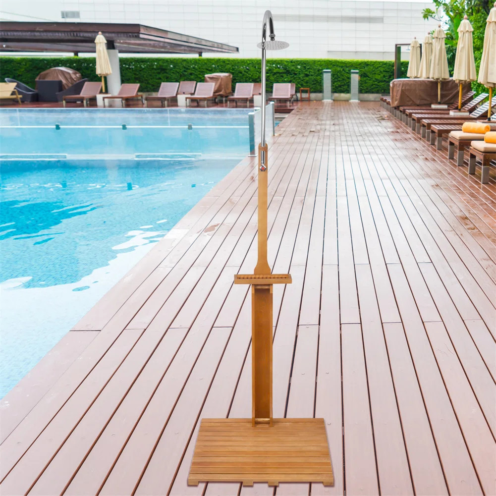 Outdoor Shower with Soap Rack | Wayfair North America