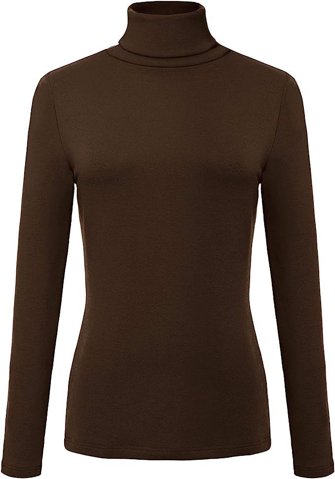 Urban CoCo Women's Solid Turtleneck Long Sleeve Sweatshirt | Amazon (US)