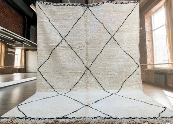 Beni Ourain Teppich, flauschige marokkanische Teppich, Wolle Bereich Teppich, handgeknüpft marok... | Etsy (DE)
