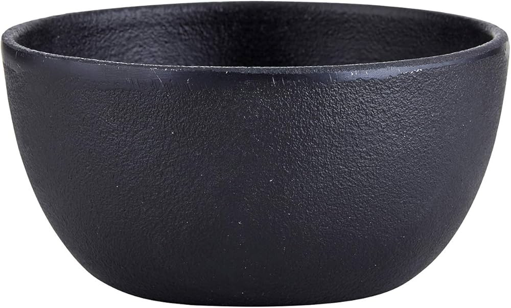 47th & Main Durable Black Cast Iron Bowl, Medium, Round, 32 fluid ounces | Amazon (US)