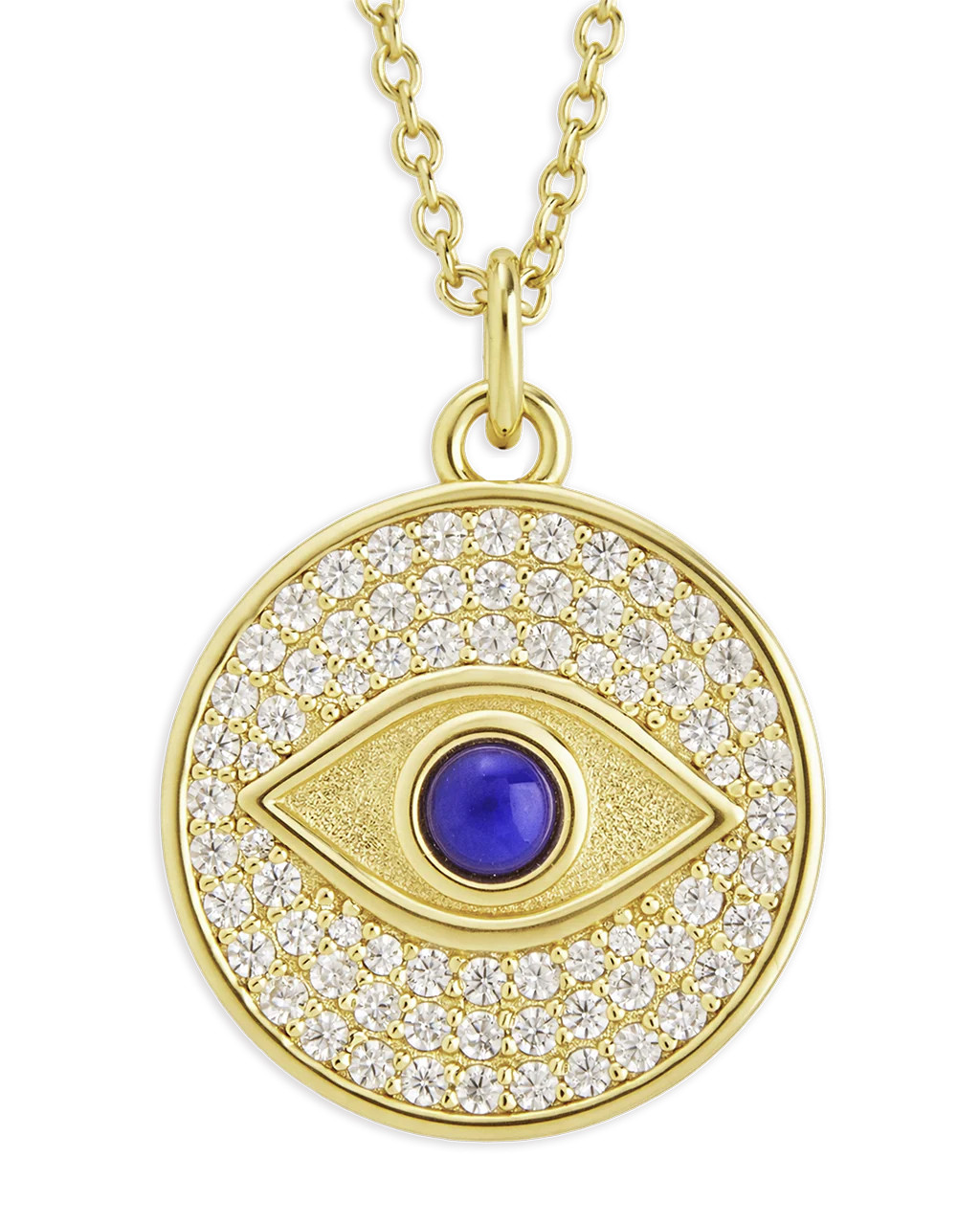 Pave CZ Evil Eye Pendant | Sterling Forever