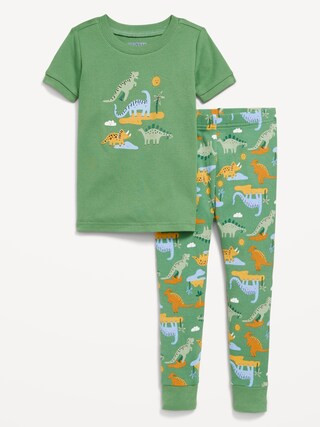 Unisex Snug-Fit Printed Pajama Set for Toddler & Baby | Old Navy (US)