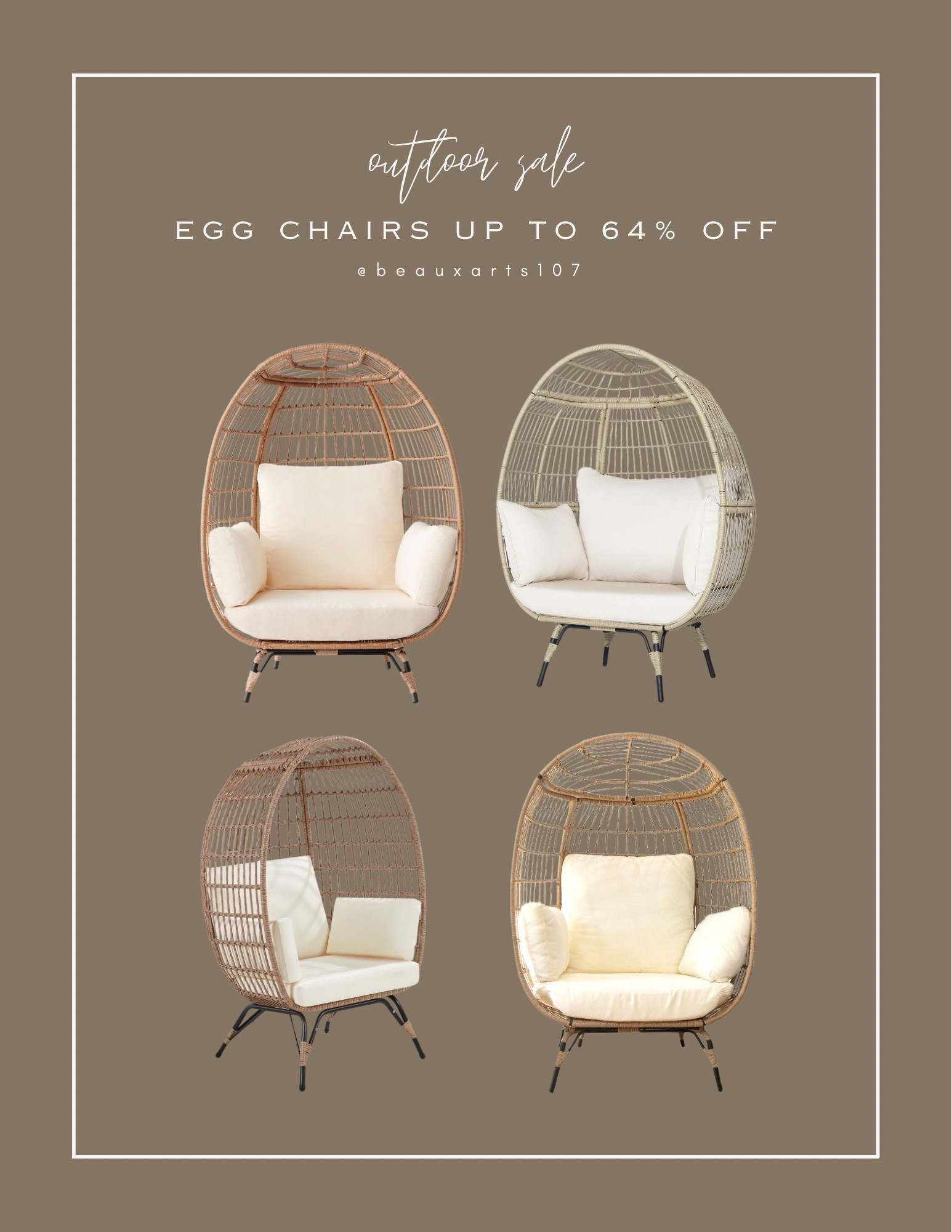 Save up to 64% off these beautiful woven outdoor egg lounge chairs as low as $210!

#LTKHome #LTKSpringSale #LTKSaleAlert