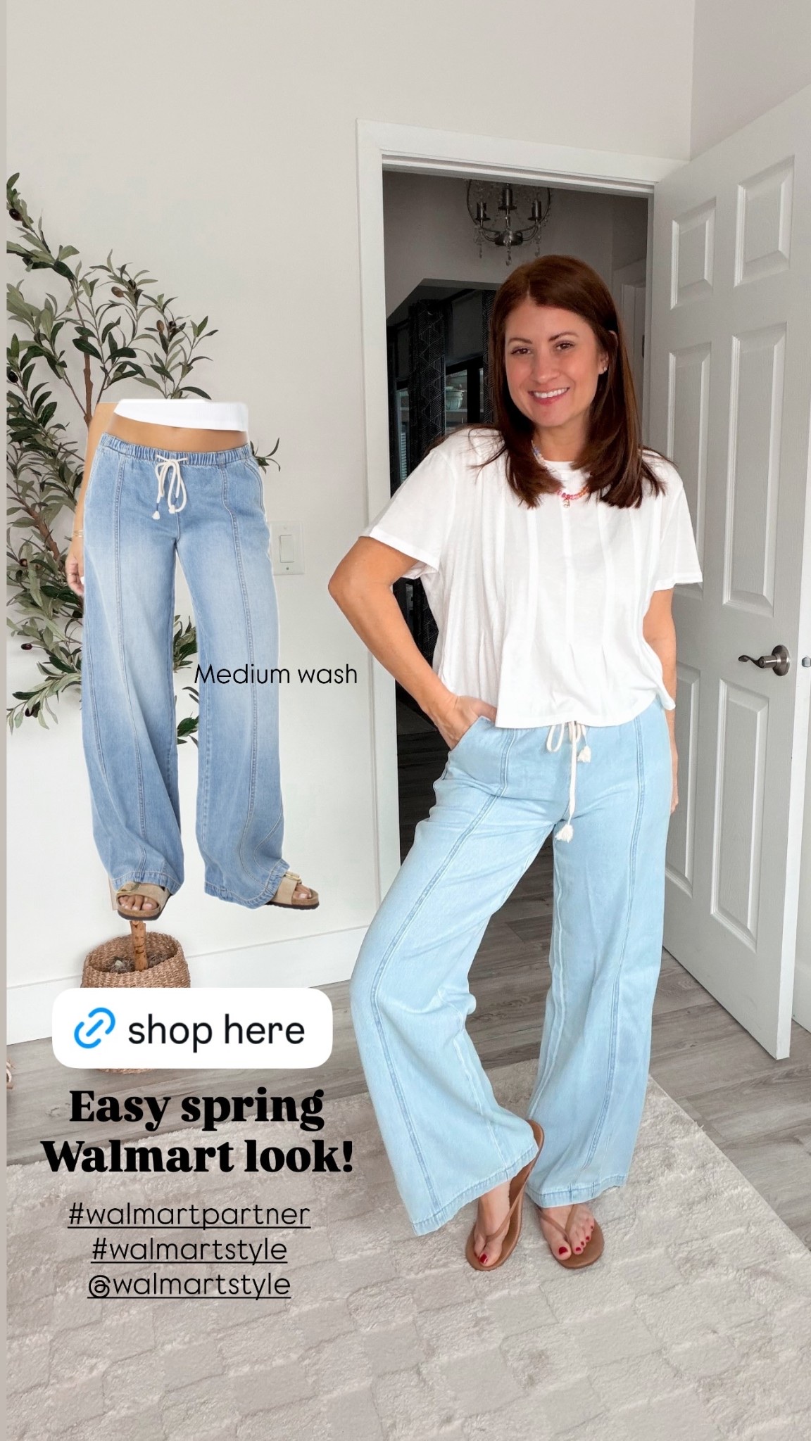 Easy spring Walmart look! #walmartpartner #walmartstyle @walmartstyle  Medium wash