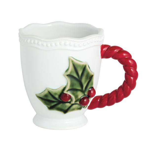 Red Holly Mug | Mud Pie