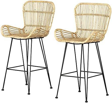 South Shore Chair, Standard, Rattan and Black | Amazon (US)