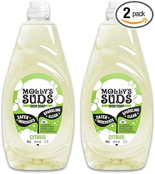 Amazon.com: Molly's Suds Liquid Dish Soap | Clean, Simple Ingredients | Extra Scrubbing Power | C... | Amazon (US)