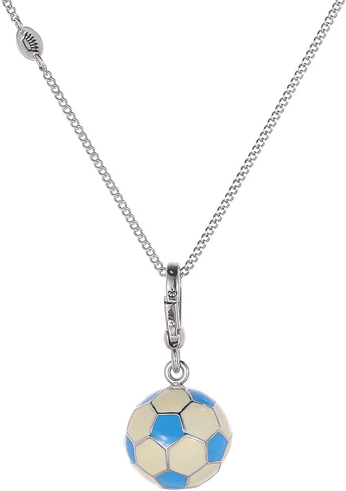 Soccer Necklace for Women, 18K Gold Plated Enamel Sports Pendant Long Sweater Chain, Soccer Mom G... | Amazon (US)