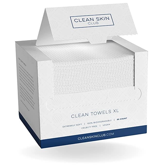 CLEAN SKIN CLUB - Clean Towels XL | World's 1ST Biodegradable Face Towel | Disposable Makeup Remo... | Amazon (US)