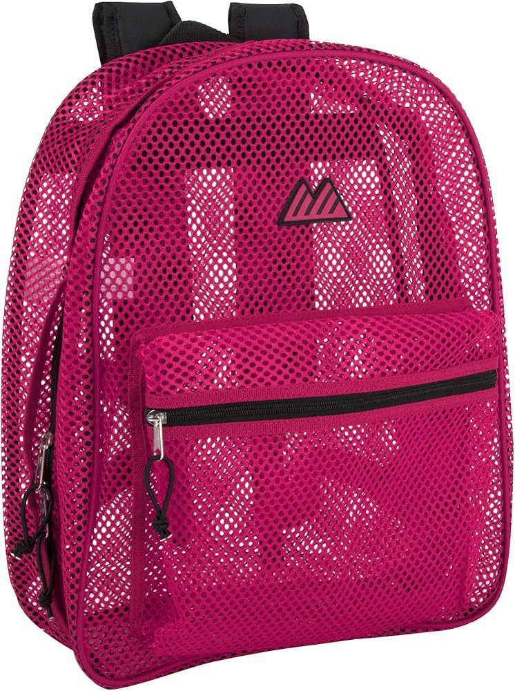 Summit Ridge Mesh Backpacks for Kids, Adults, School, Beach, and Travel, Colorful Transparent Mes... | Amazon (US)