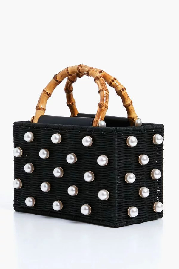Black Chloe Pearl Bag | Tuckernuck (US)