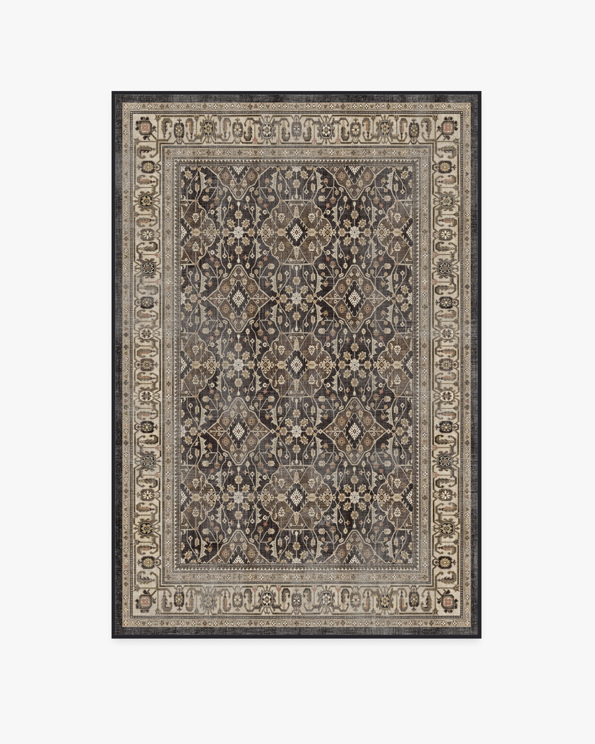 Alessia Dark Wood Rug | Ruggable