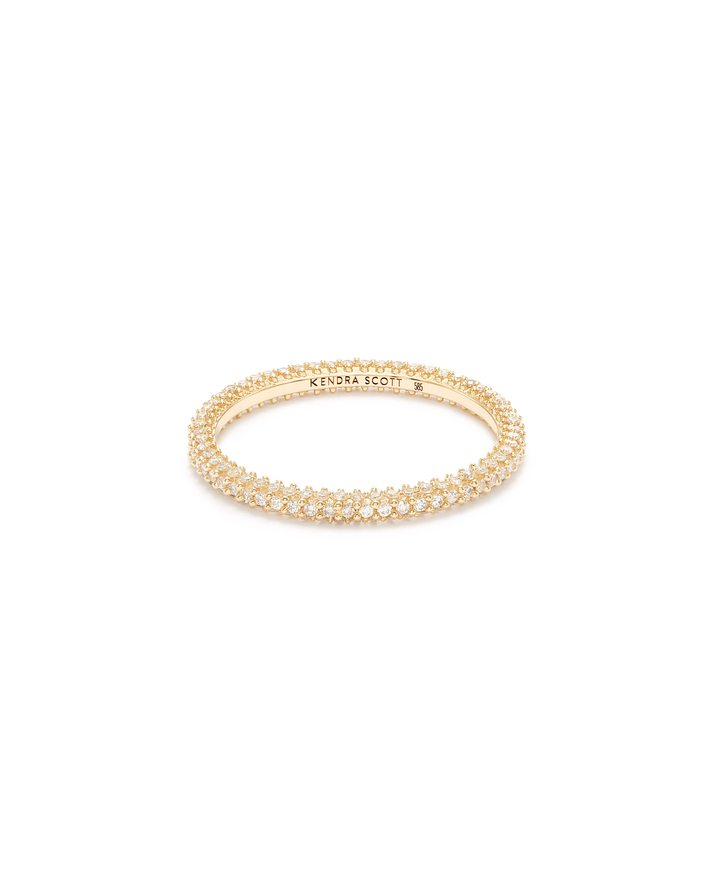 Remi Band Ring in 14k Gold and White Diamonds | Kendra Scott
