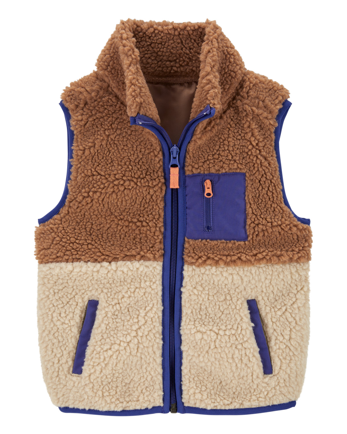 Toddler Zip-Up Sherpa Vest | Carter's Inc