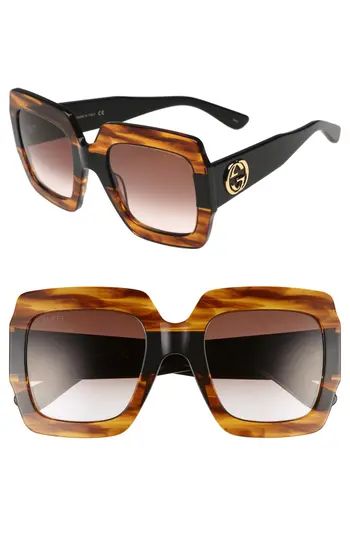 Women's Gucci 54Mm Square Sunglasses - | Nordstrom
