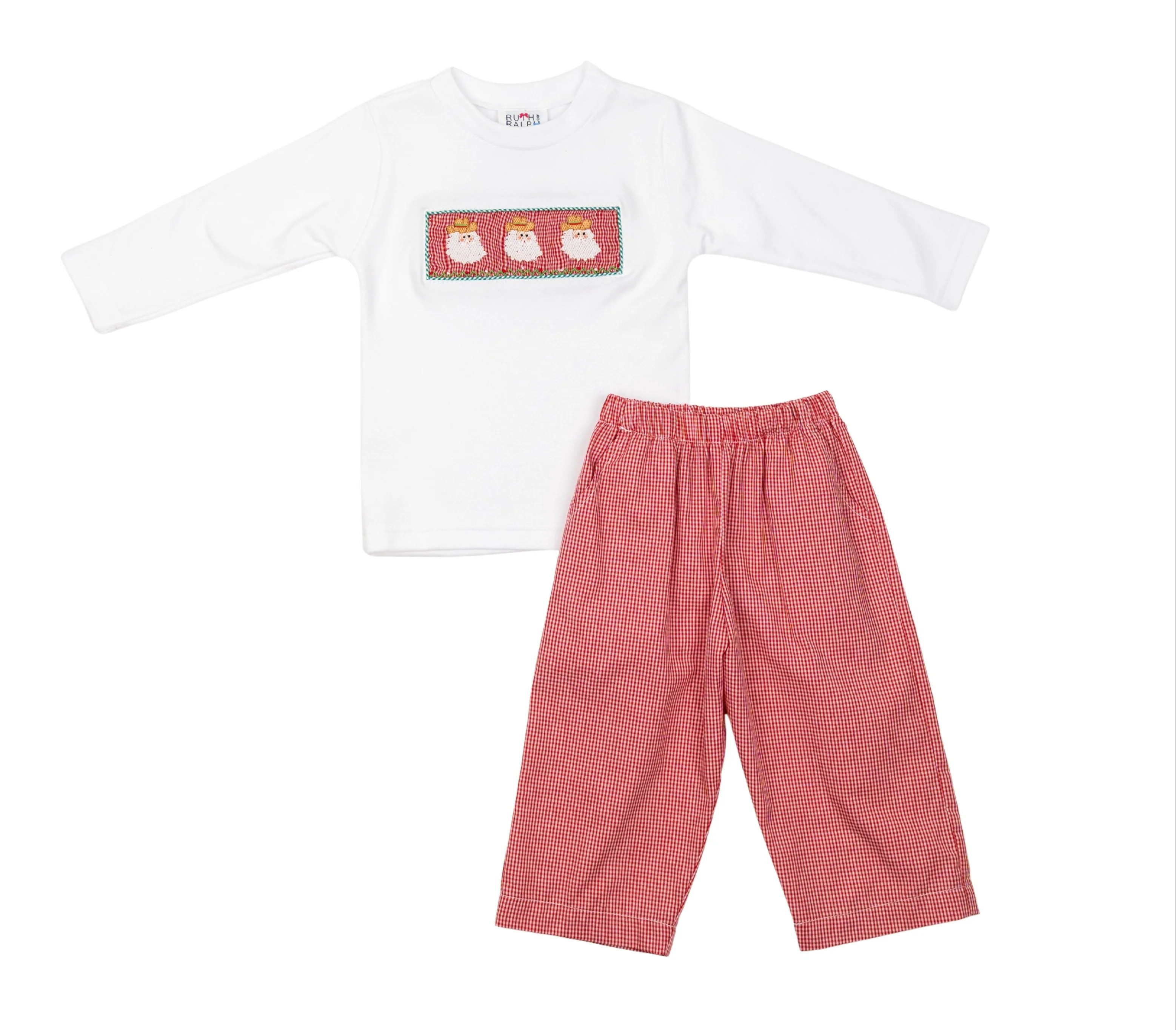 Ruth and Ralph Cowboy Santa Beau Pant Set | JoJo Mommy