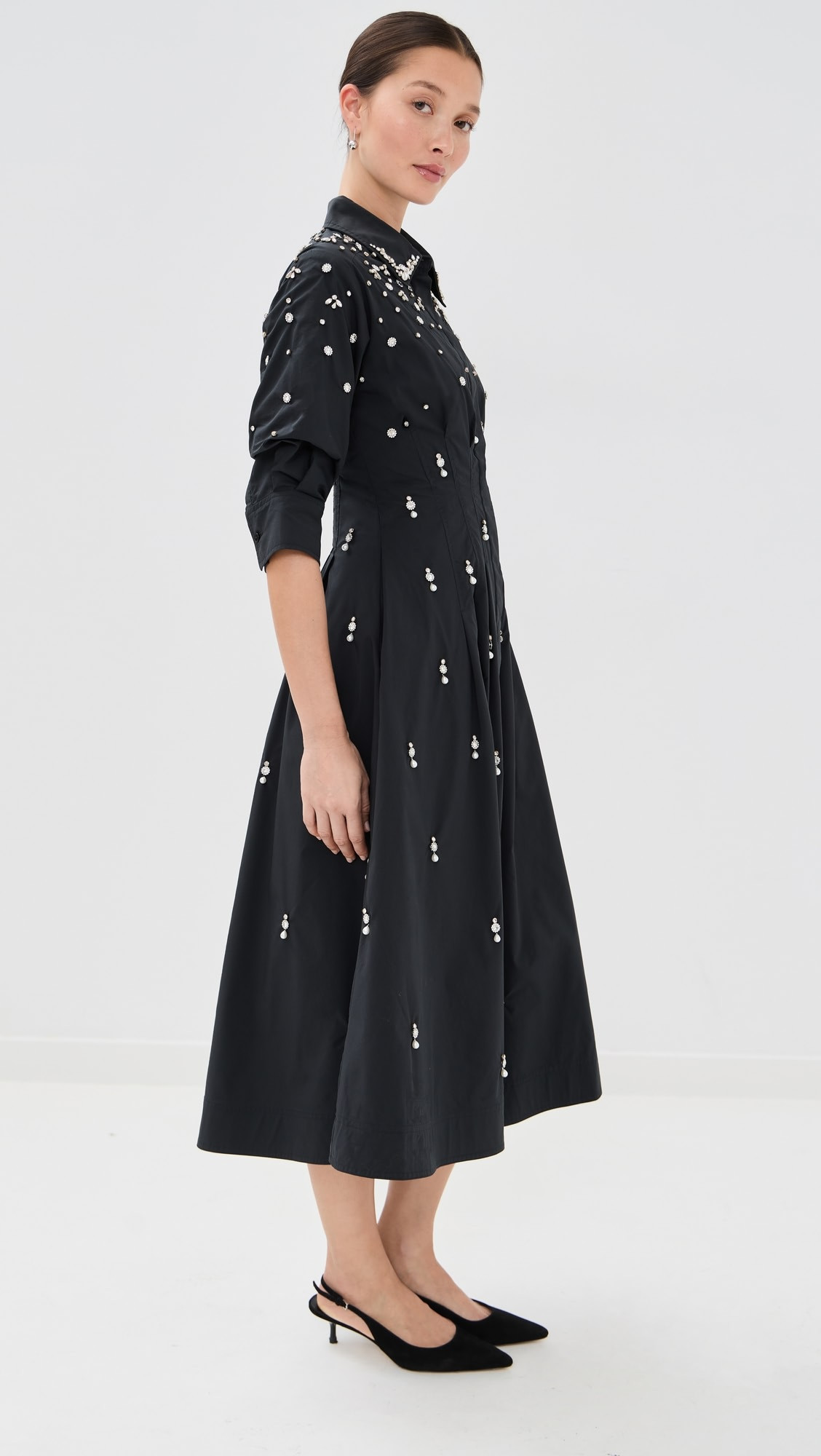 Jazz Embellished Pintuck Midi Dress | Shopbop
